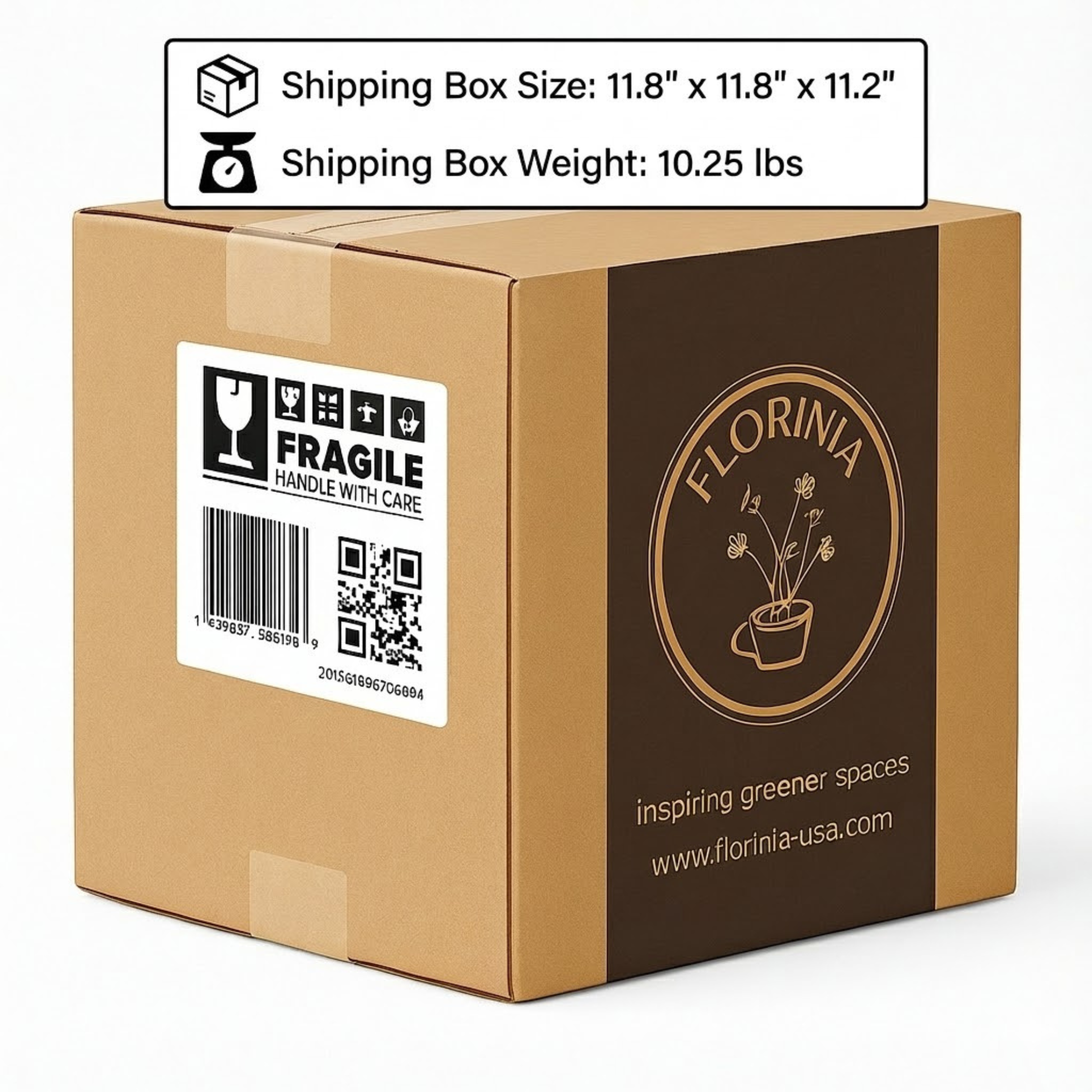 3-Piece White Stoneware Planter Pot Set with Vertical Groove Texture