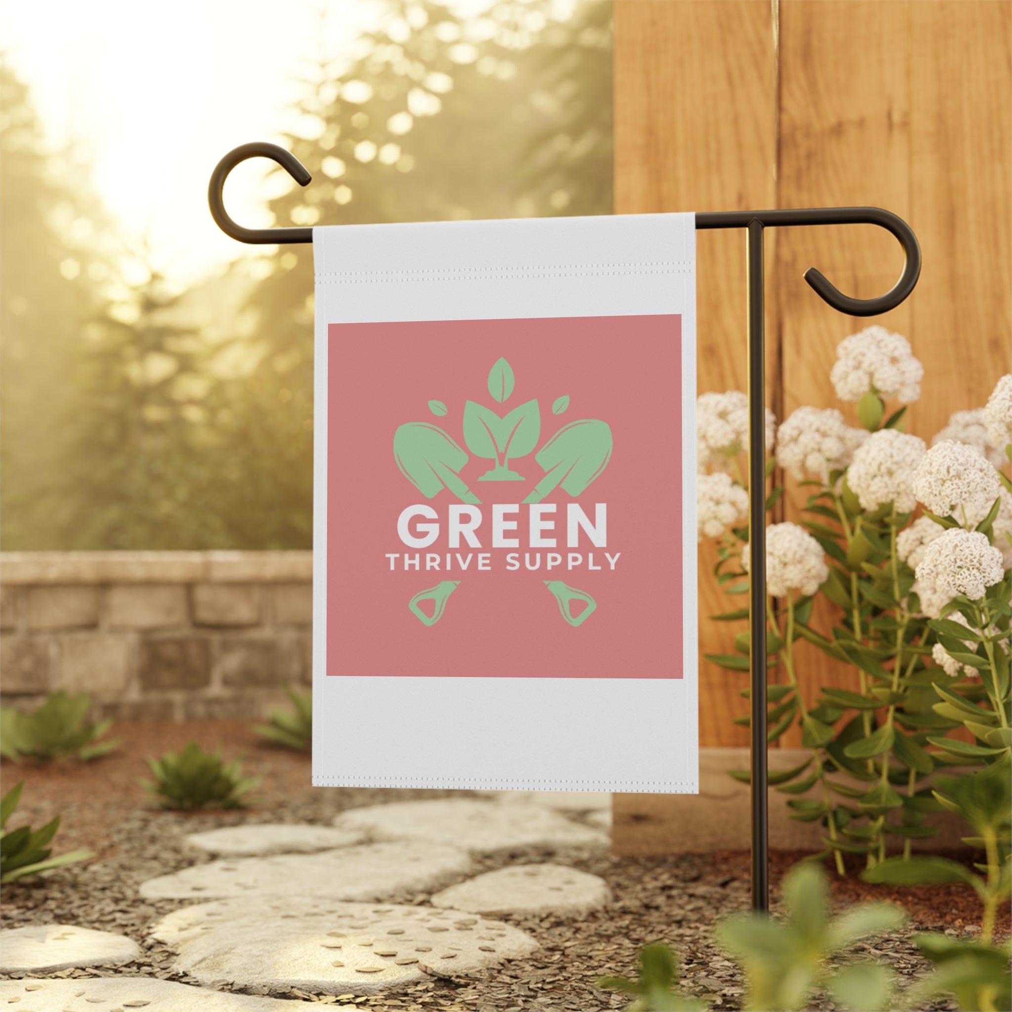Garden Flag — 'Green Thrive Supply' Decorative Outdoor House Banner
