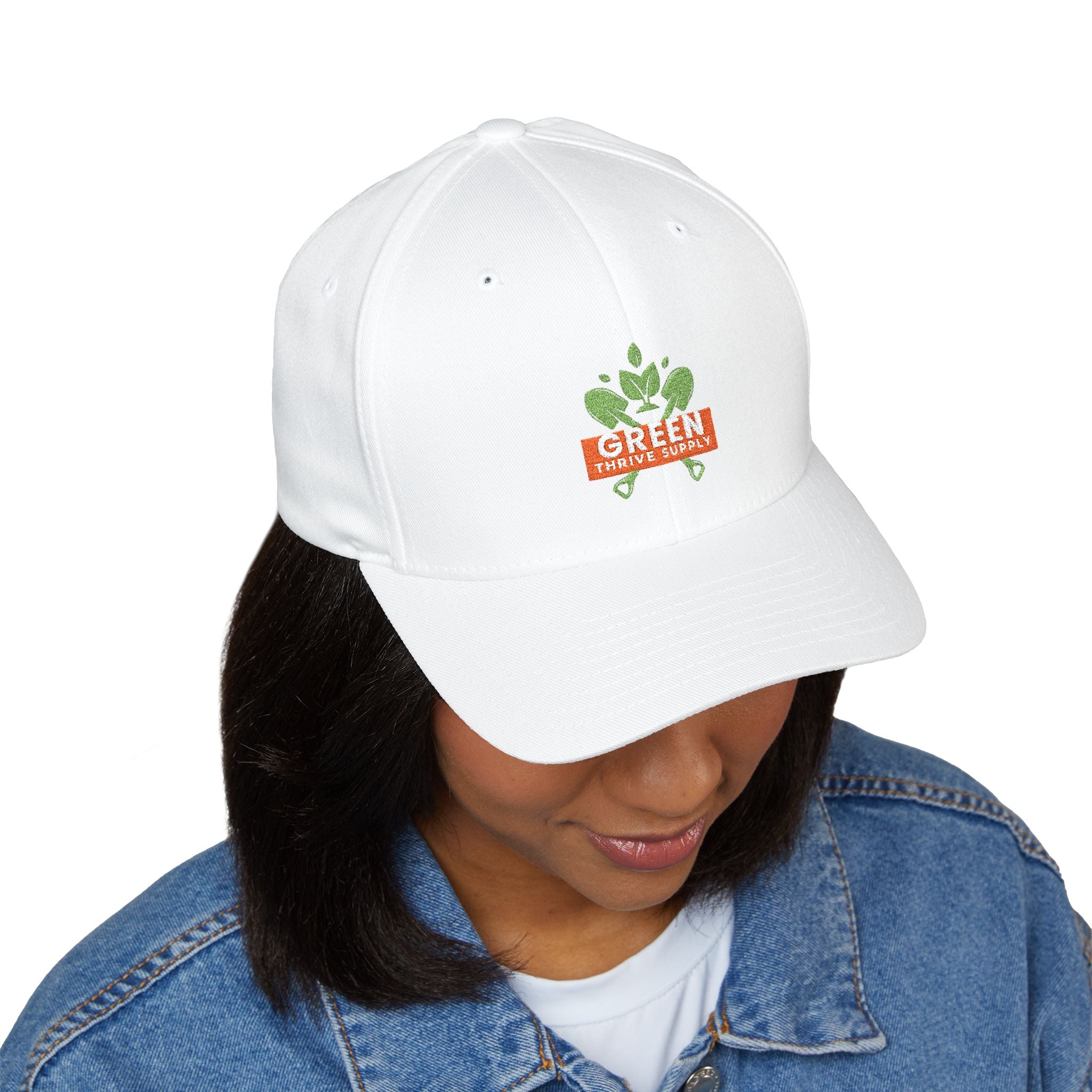 Embroidered Green Thumb Baseball Cap — "Green Power Squad"