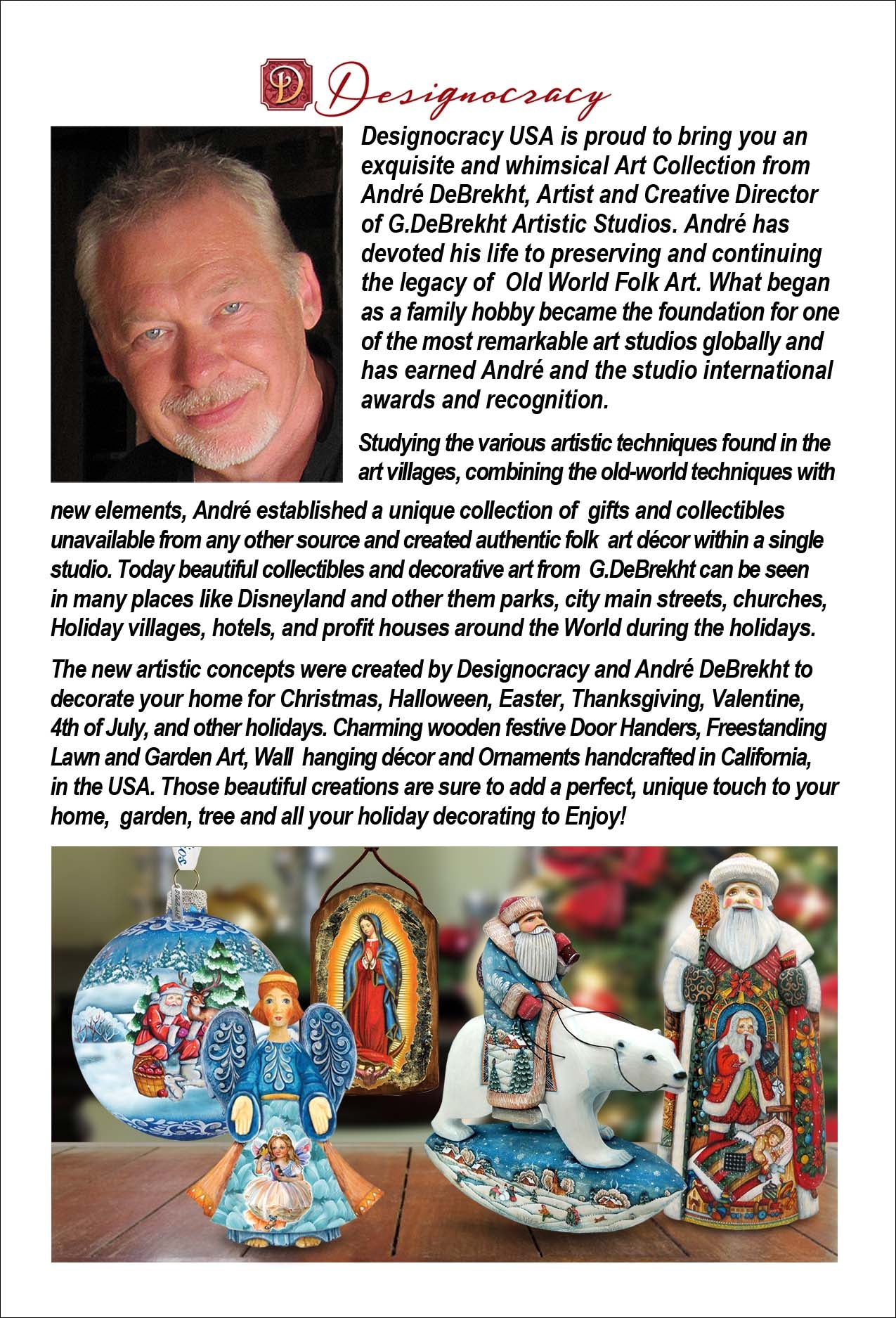 Riding Santa Outdoor Garden Decor – 3-Piece Set