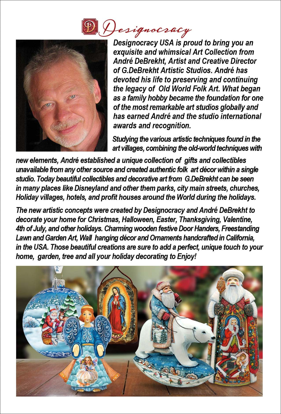 Riding Santa Outdoor Garden Decor – 3-Piece Set