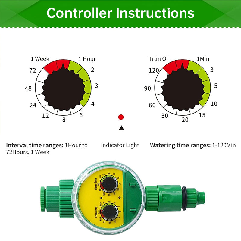 Outdoor Garden Hose with Automatic Irrigation Timer