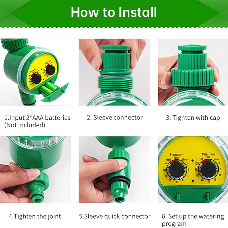 Outdoor Garden Hose with Automatic Irrigation Timer