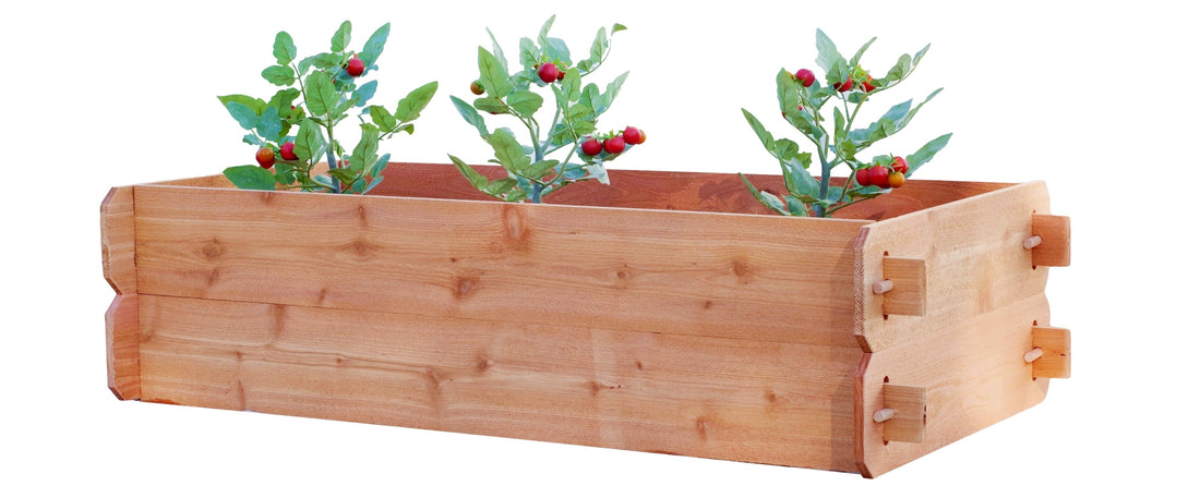Timberlane Gardens Raised Garden Bed Kit – Double Deep Cedar