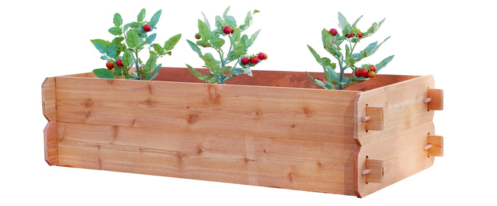 Timberlane Gardens Raised Garden Bed Kit – Double Deep Cedar