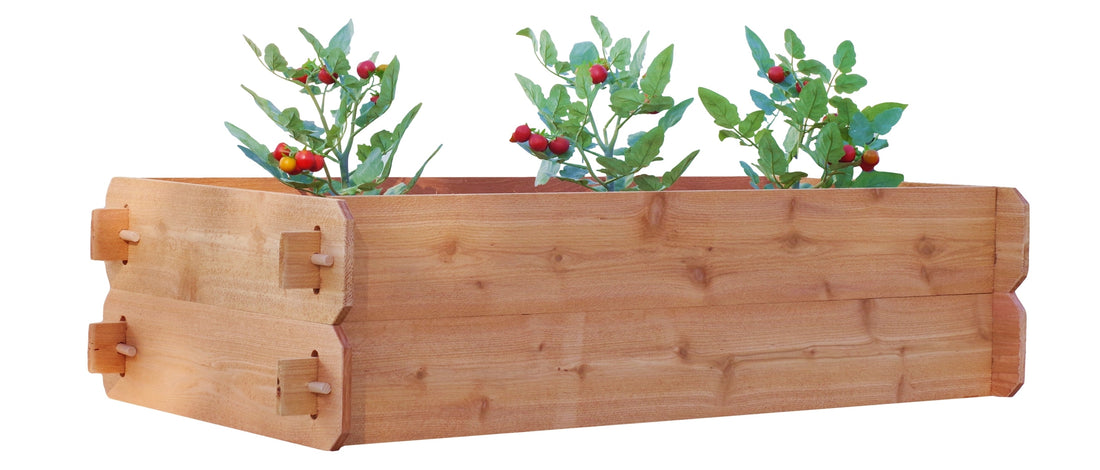 Timberlane Gardens Raised Garden Bed Kit – Double Deep Cedar