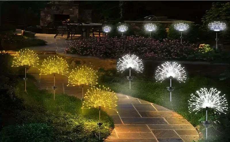 Solar Garden Waterproof Lights Fireworks Lights