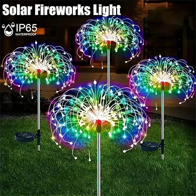 Solar Garden Waterproof Lights Fireworks Lights