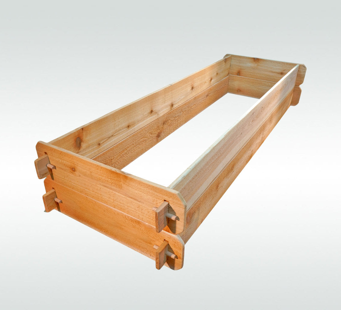Timberlane Gardens Raised Garden Bed Kit Double Deep (Two 2x6) Select Cedar