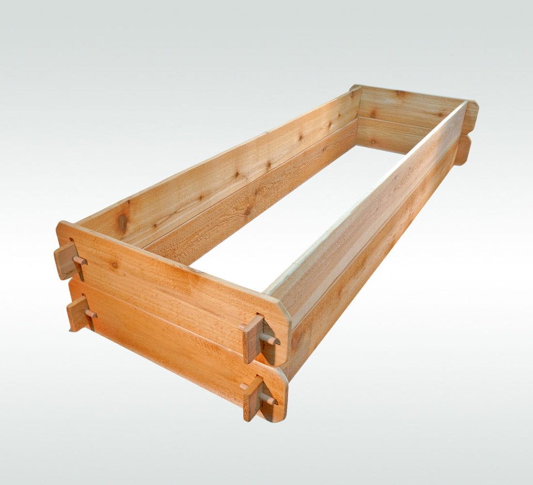 Timberlane Gardens Raised Garden Bed Kit Double Deep (Two 2x6) Select Cedar
