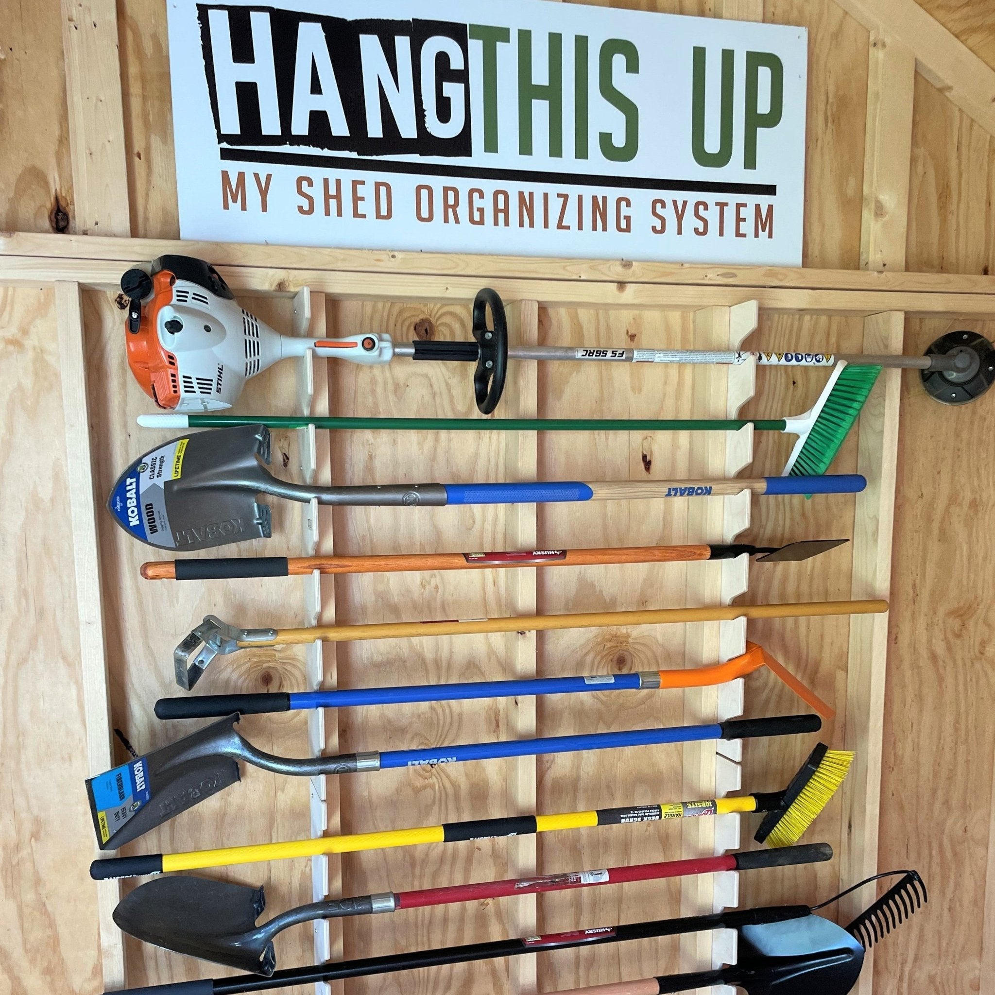 Complete Shed Organization Kit – Yard & Garden Tool Storage System