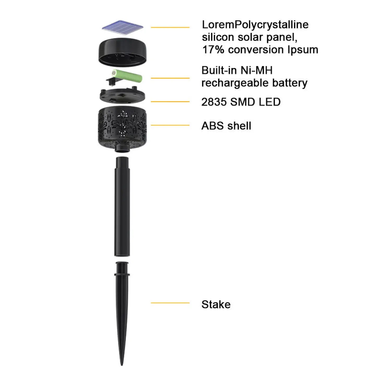 Stylish Solar Lawn Garden Light