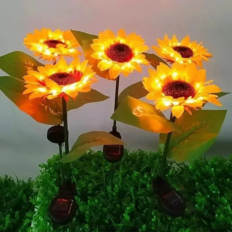 DecorBites™ Sunflower Solar Garden Lights for Outdoor Decor