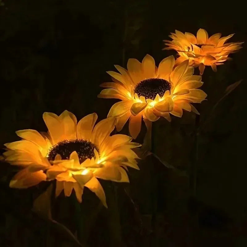 DecorBites™ Sunflower Solar Garden Lights for Outdoor Decor