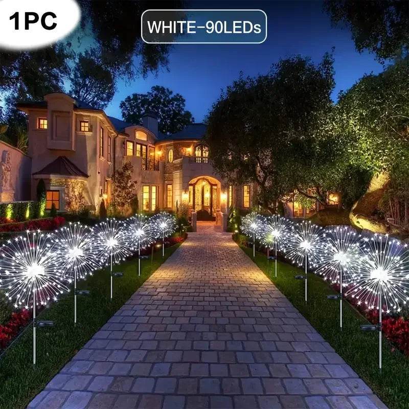 Solar Garden Waterproof Lights Fireworks Lights